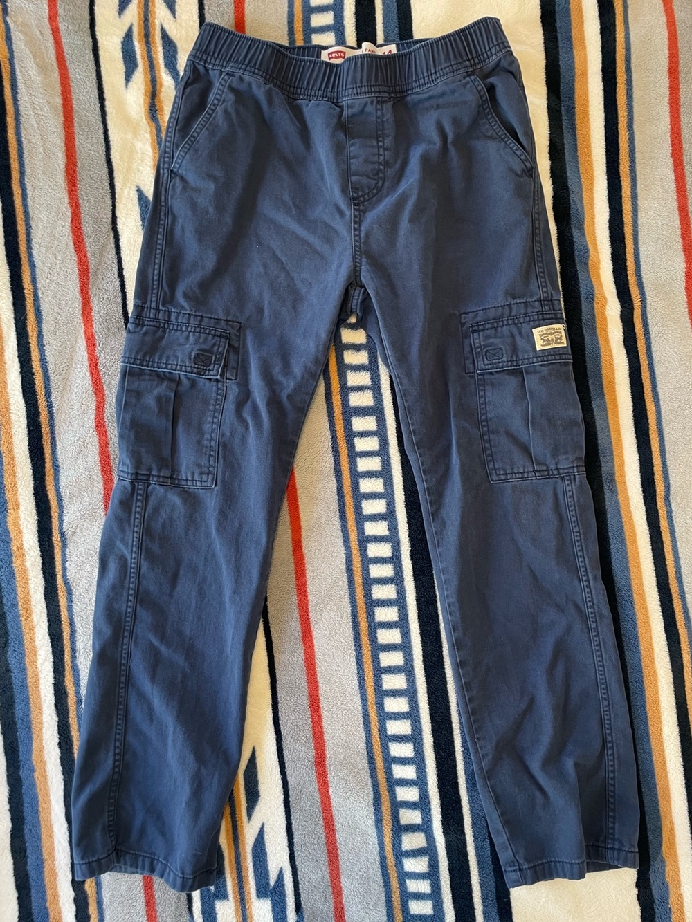 LEVI’S Kids Navy Cargo Pull On Pants Sz 14